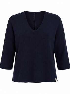Henry Christ Rosewood Cashmere V-Neck Batwing Sweater Size M